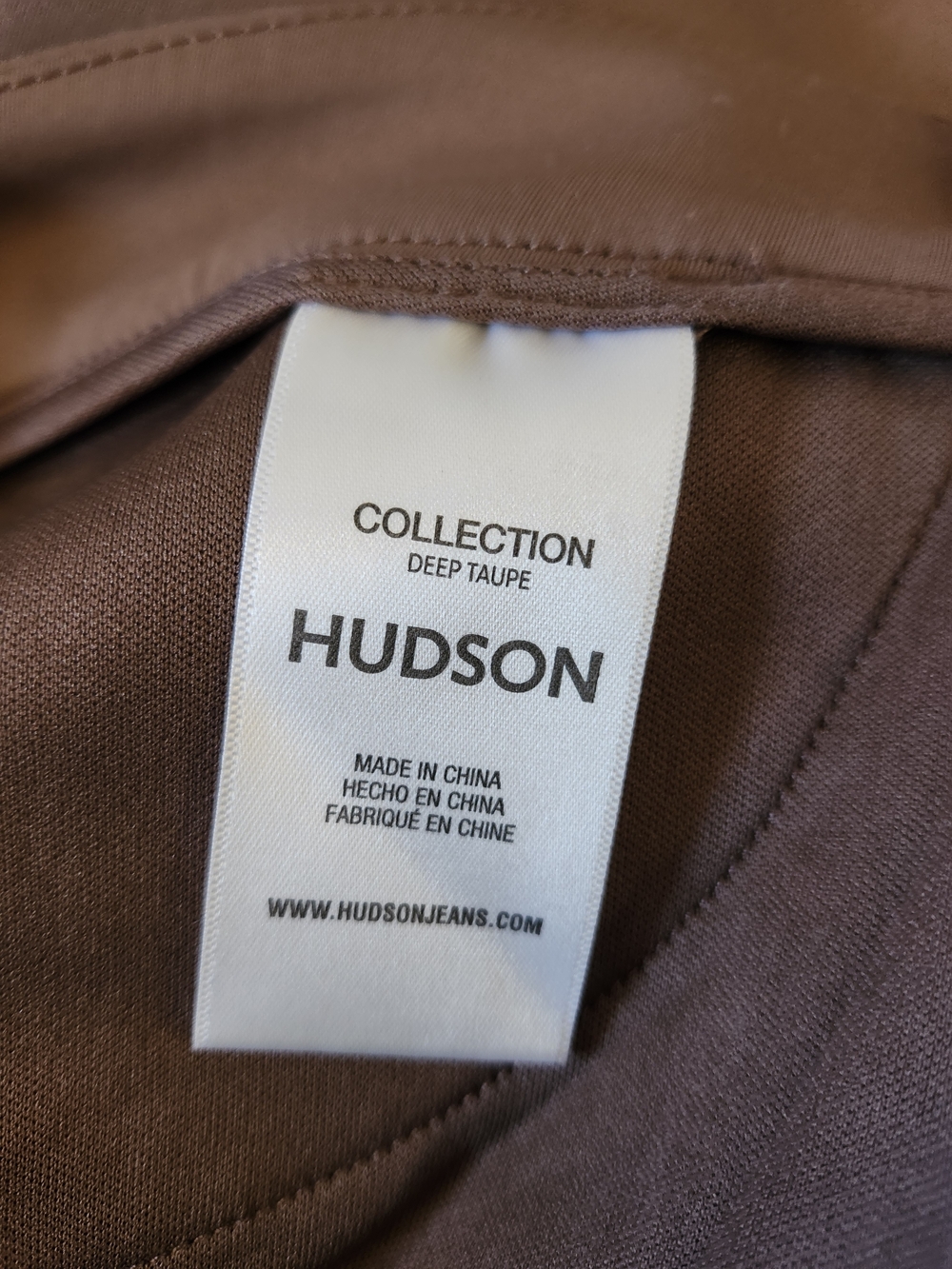 Hudson Deep Taupe Stretch Front Slit Midi Skirt S NWOT - Picture 5 of 6